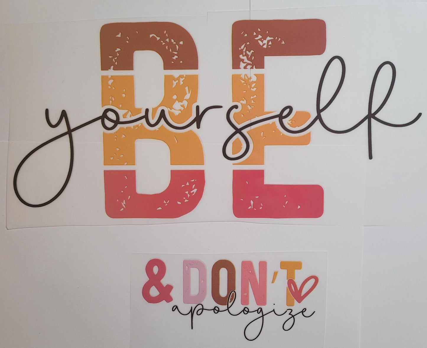 Be yourself shirt transfer