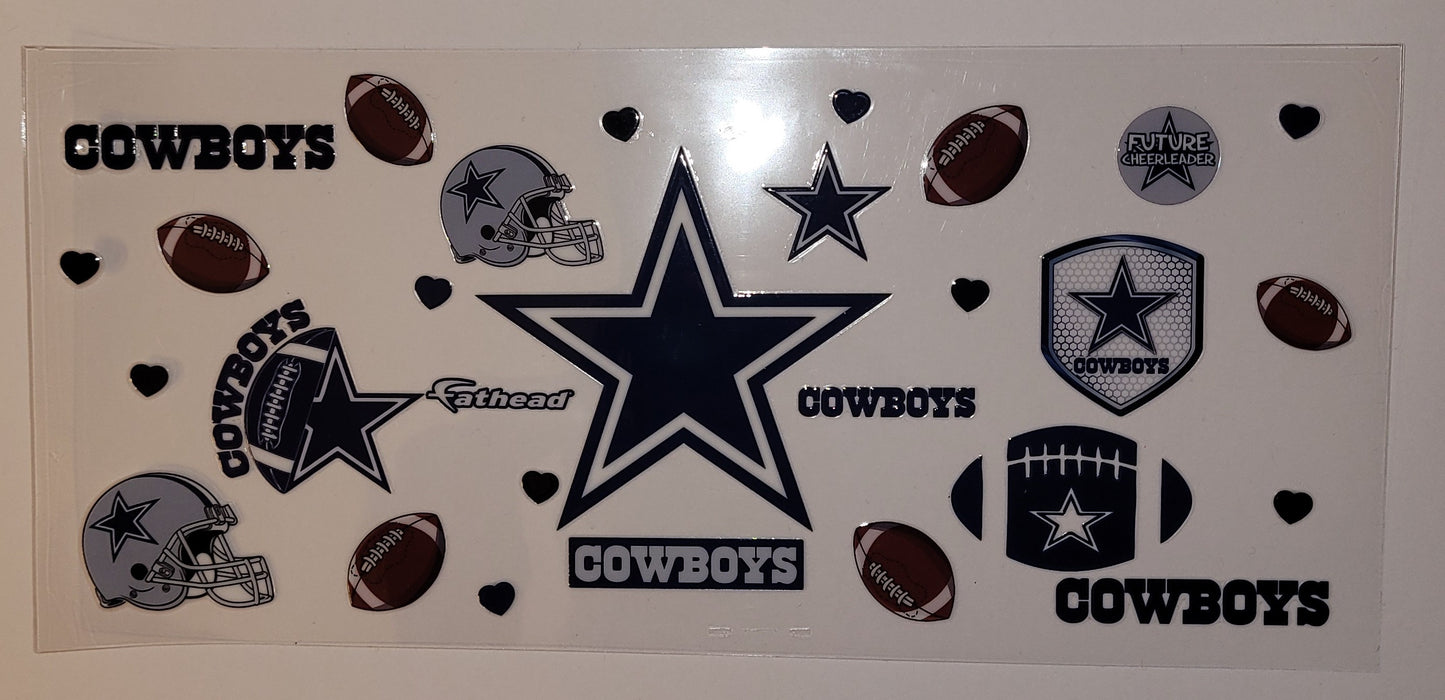 Dallas cowboys cup decal