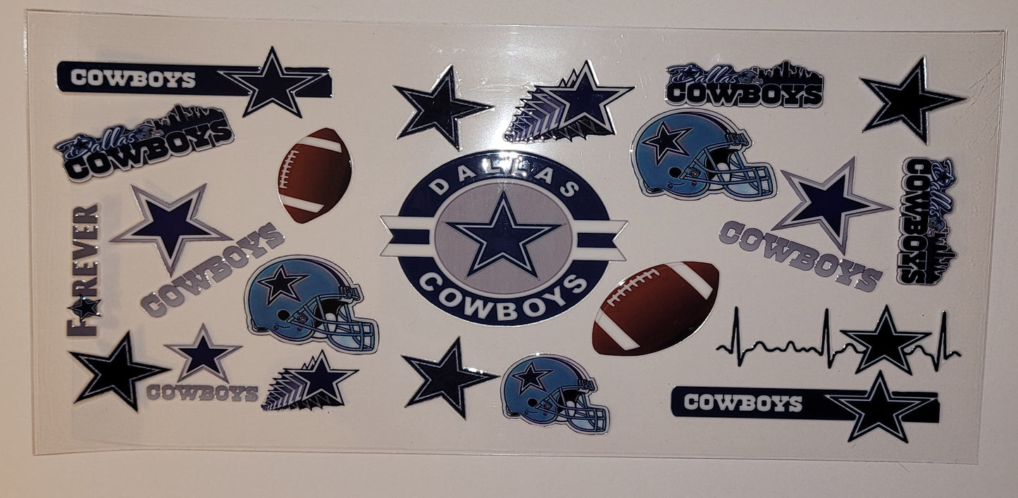 Dallas cowboys cup decal