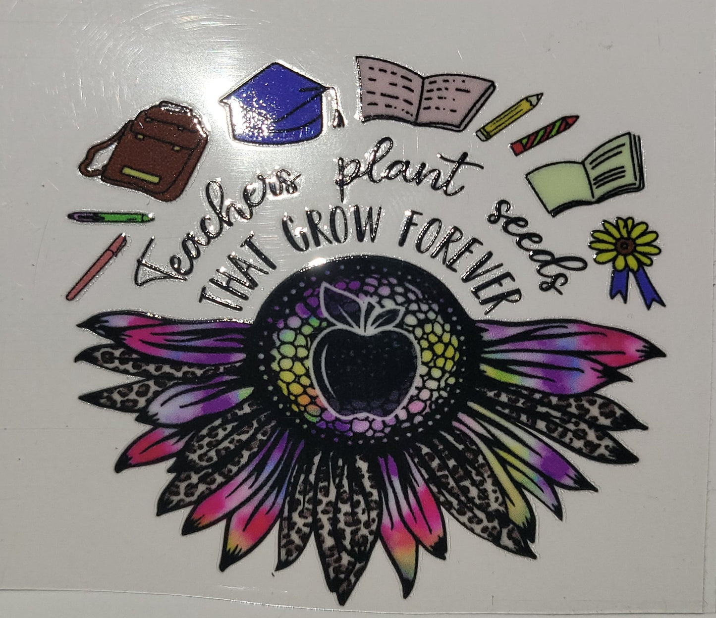Teachers plant seeds cup decal