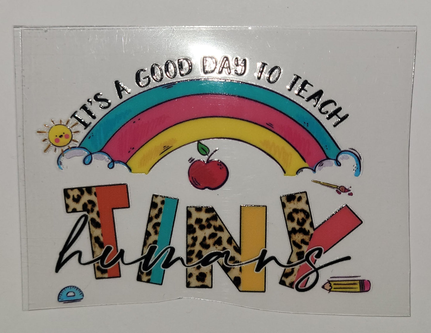 Tiny humans cup decal