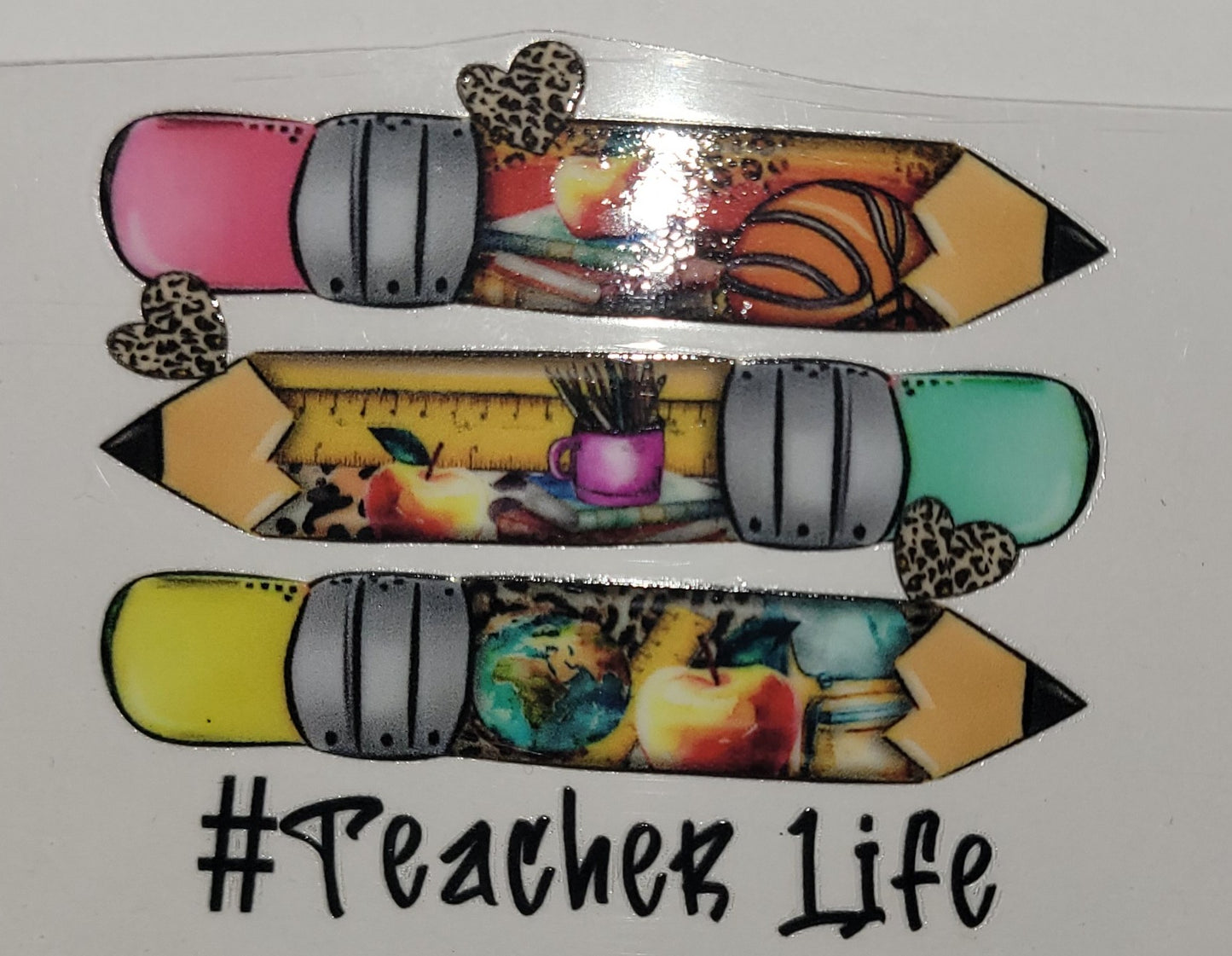 Teacher life pencils cup decal