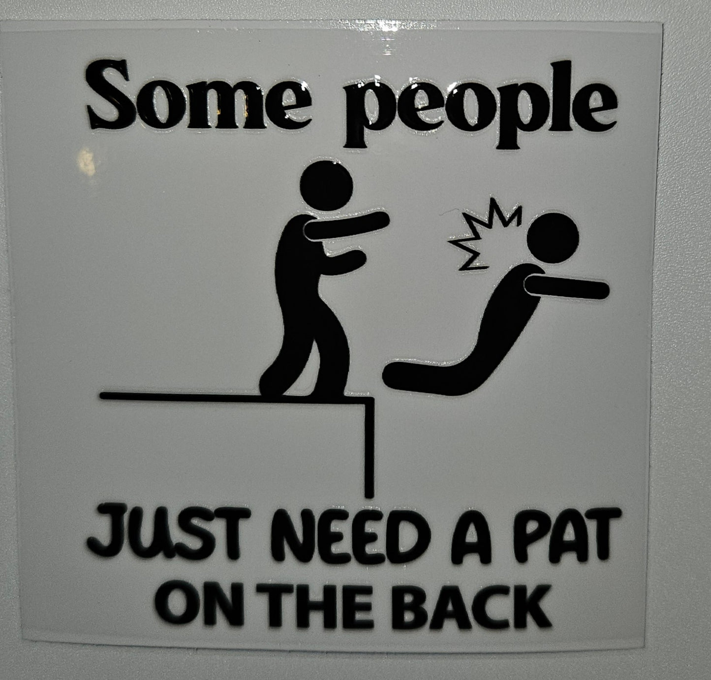 Some people just need a part in the back cup decal