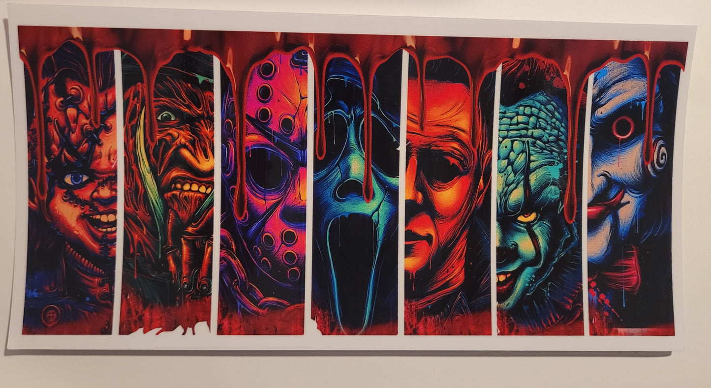 Bloody guys cup wrap decal