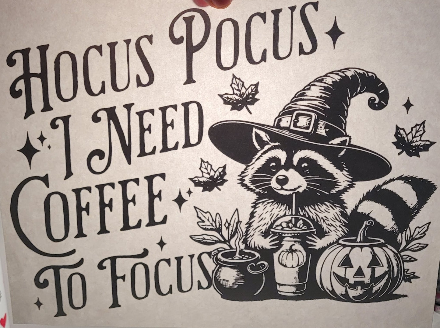 Hocus pocus shirt transfer