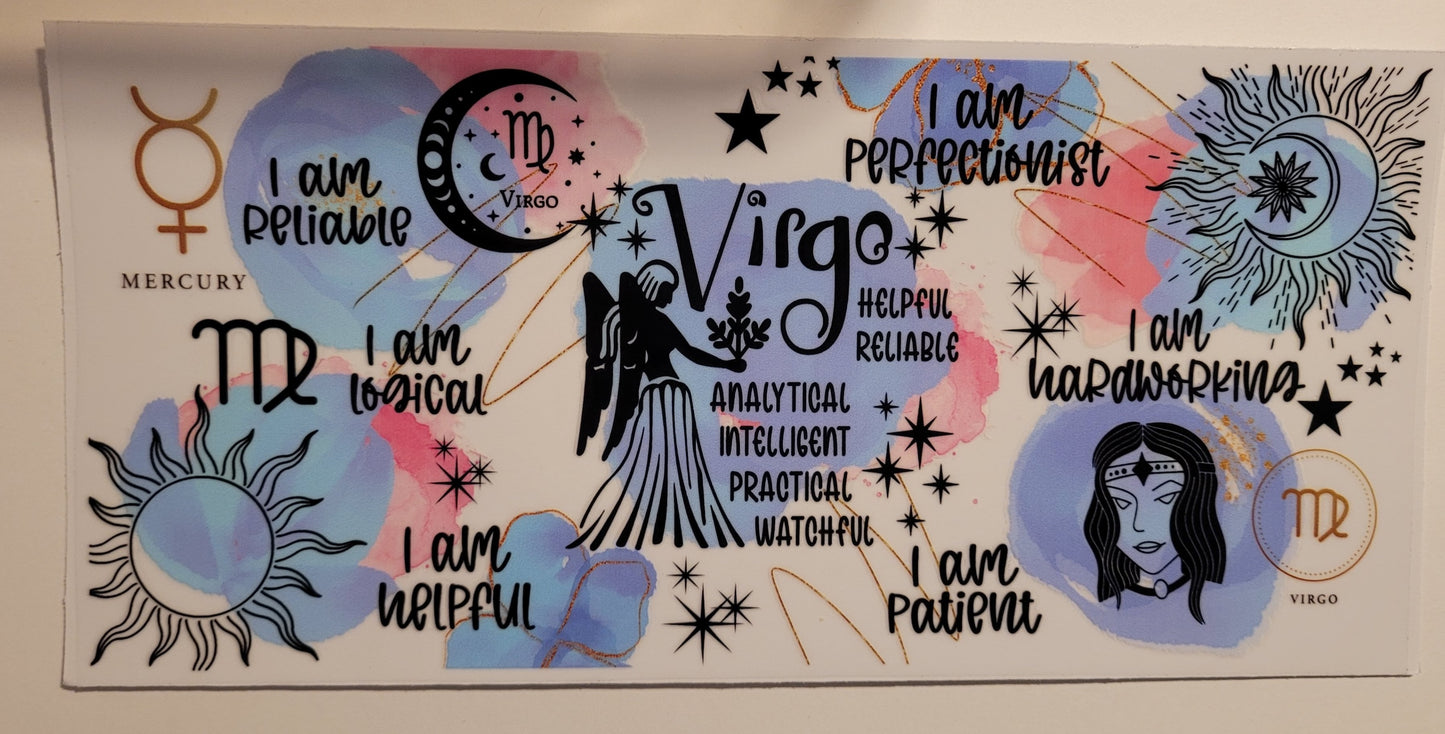 Virgo cup wrap decal