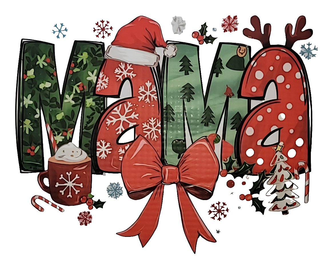 Christmas mama shirt transfer