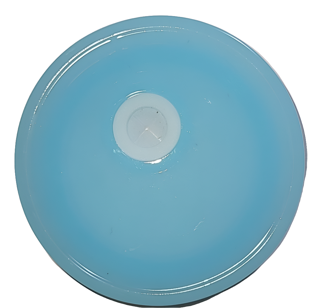 Blue acrylic lid for 16 oz glass cup