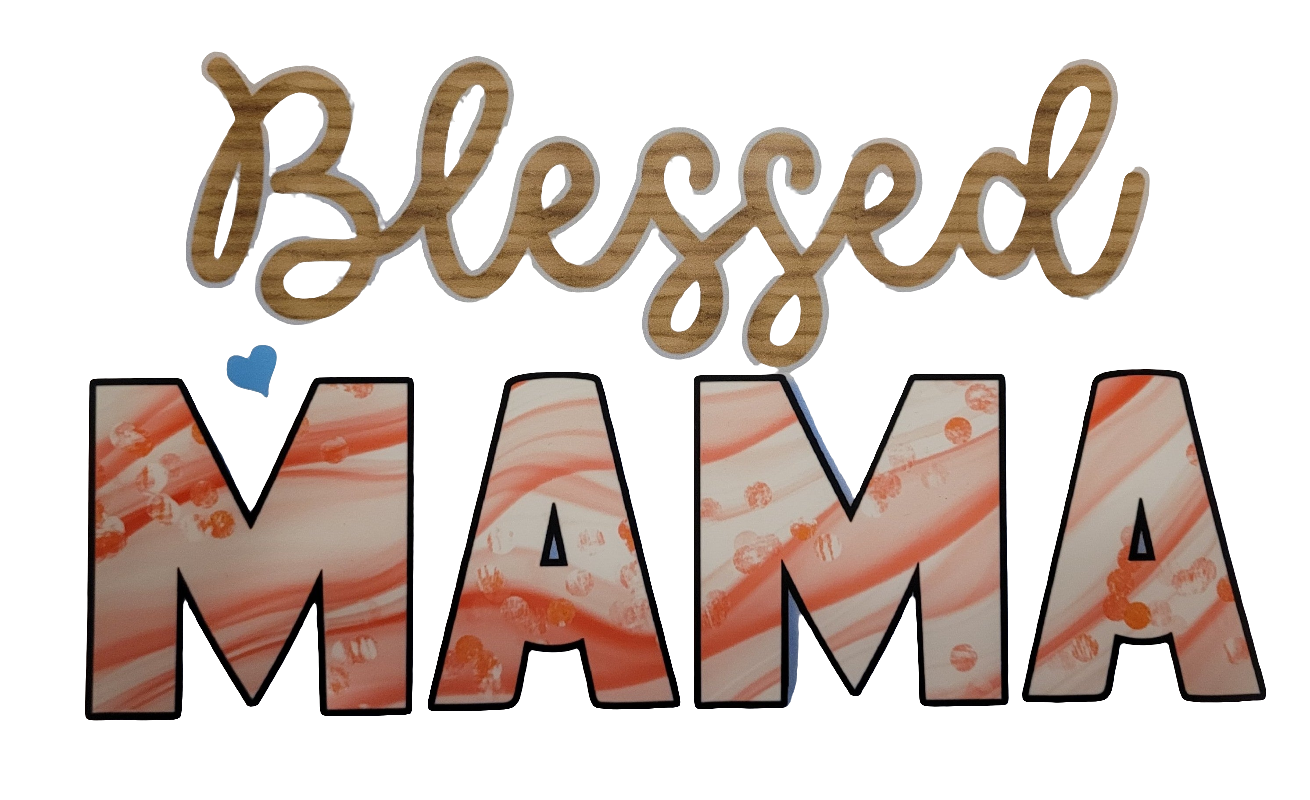 Blessed mama shirt transfer