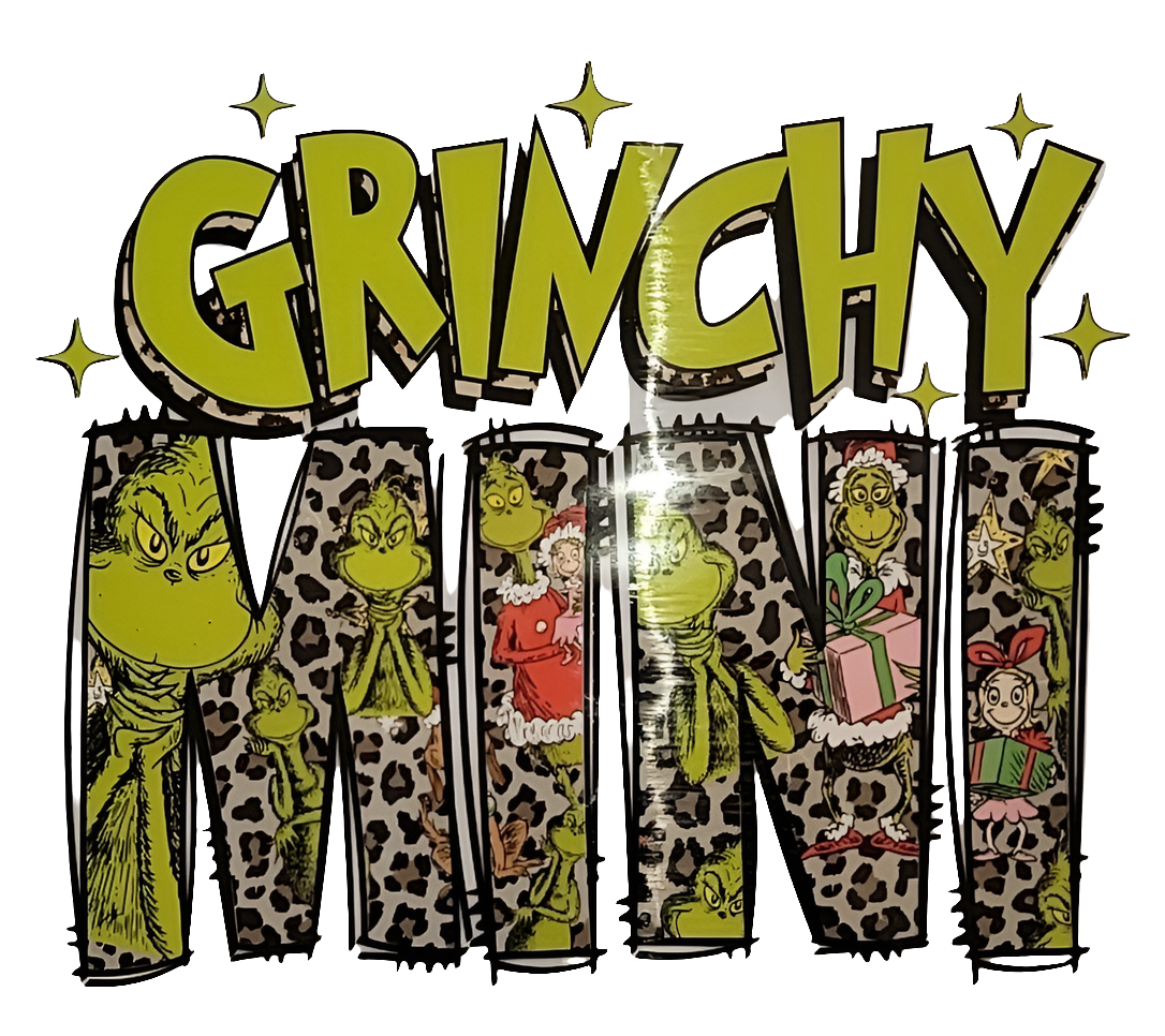 Grinchy mini kids shirt transfer