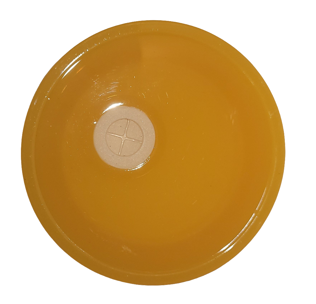 Orange acrylic lid for 16 oz cup