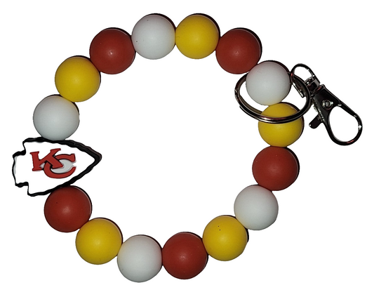 NFL Pre-made wristlet keychains