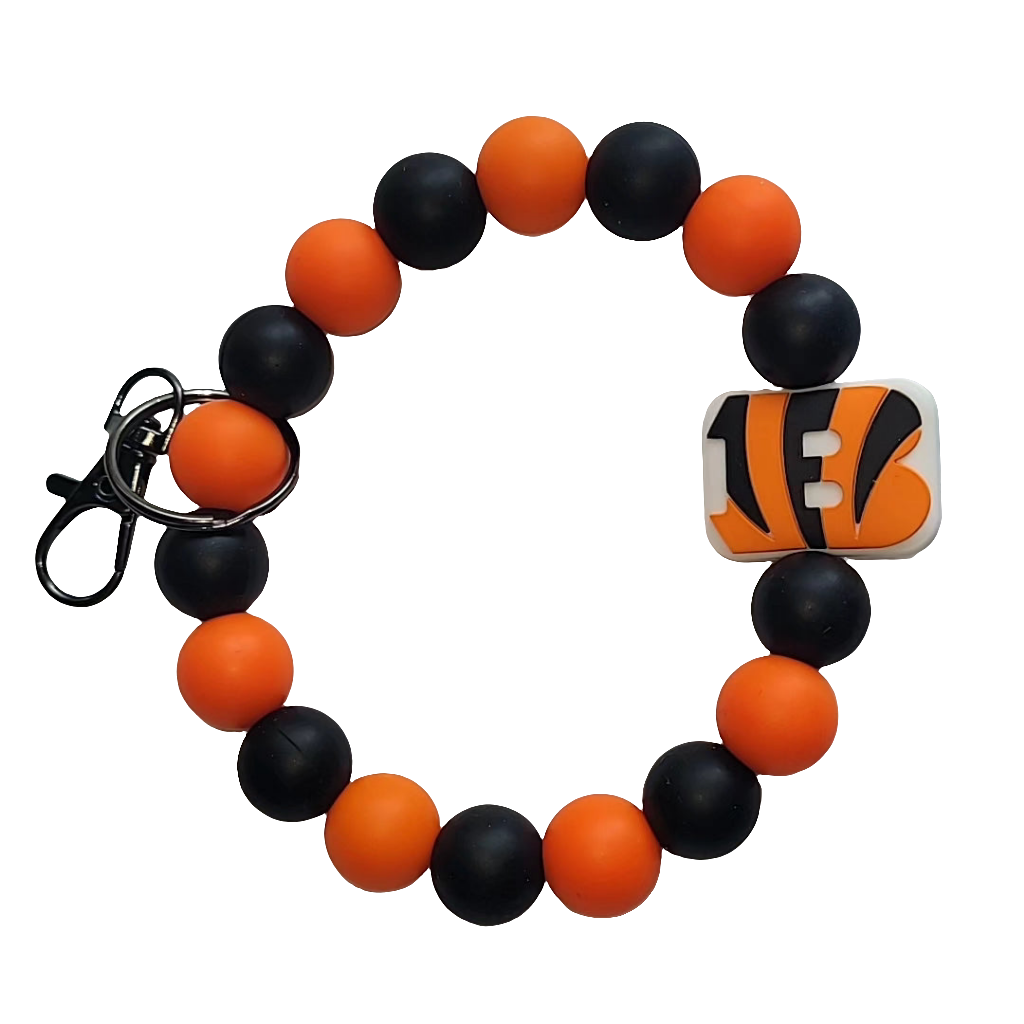 NFL Pre-made wristlet keychains