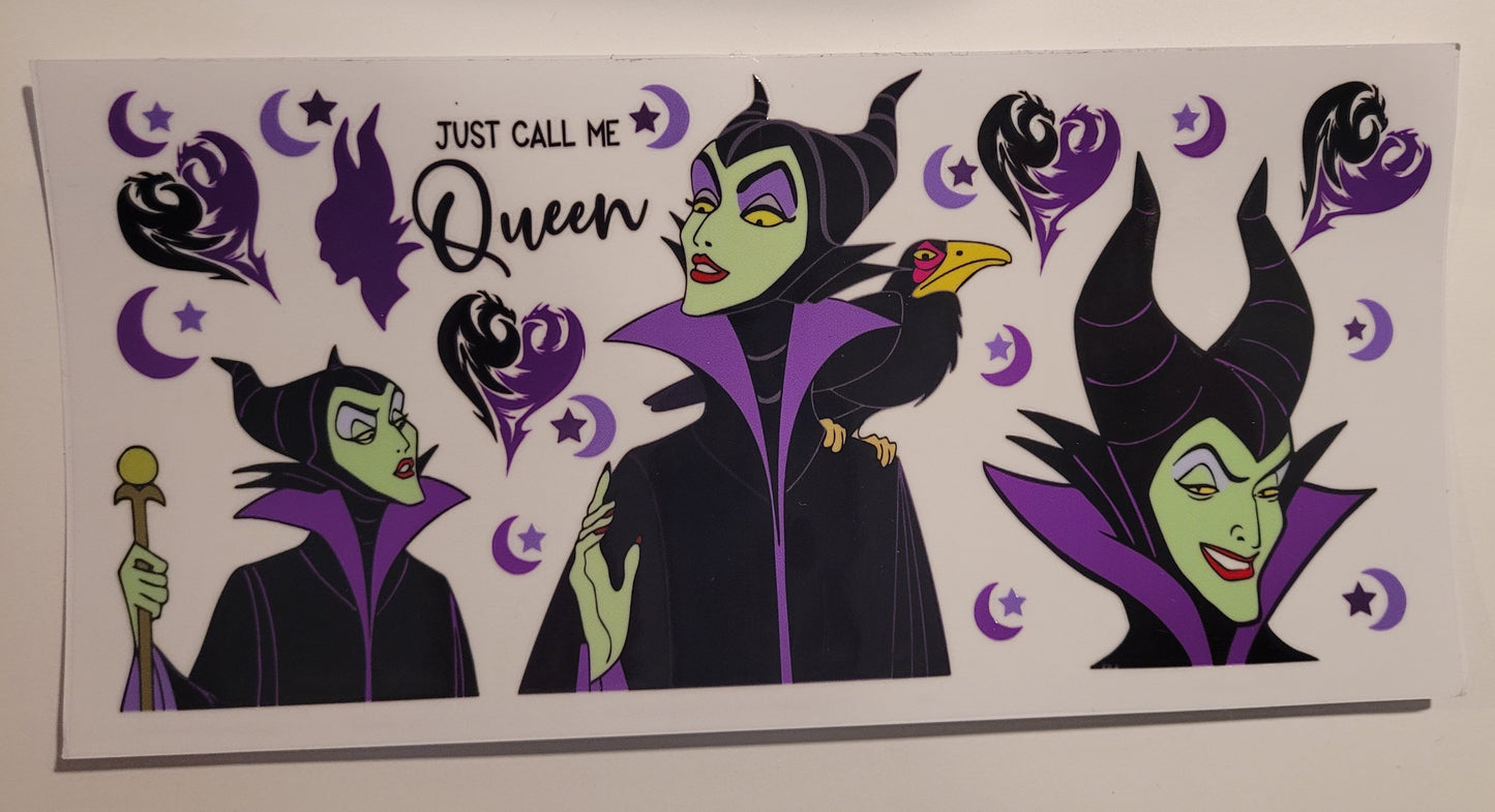 Halloween just call me queen cup wrap decal