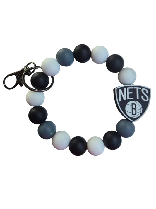 Pre-made NBA wristlet keychain