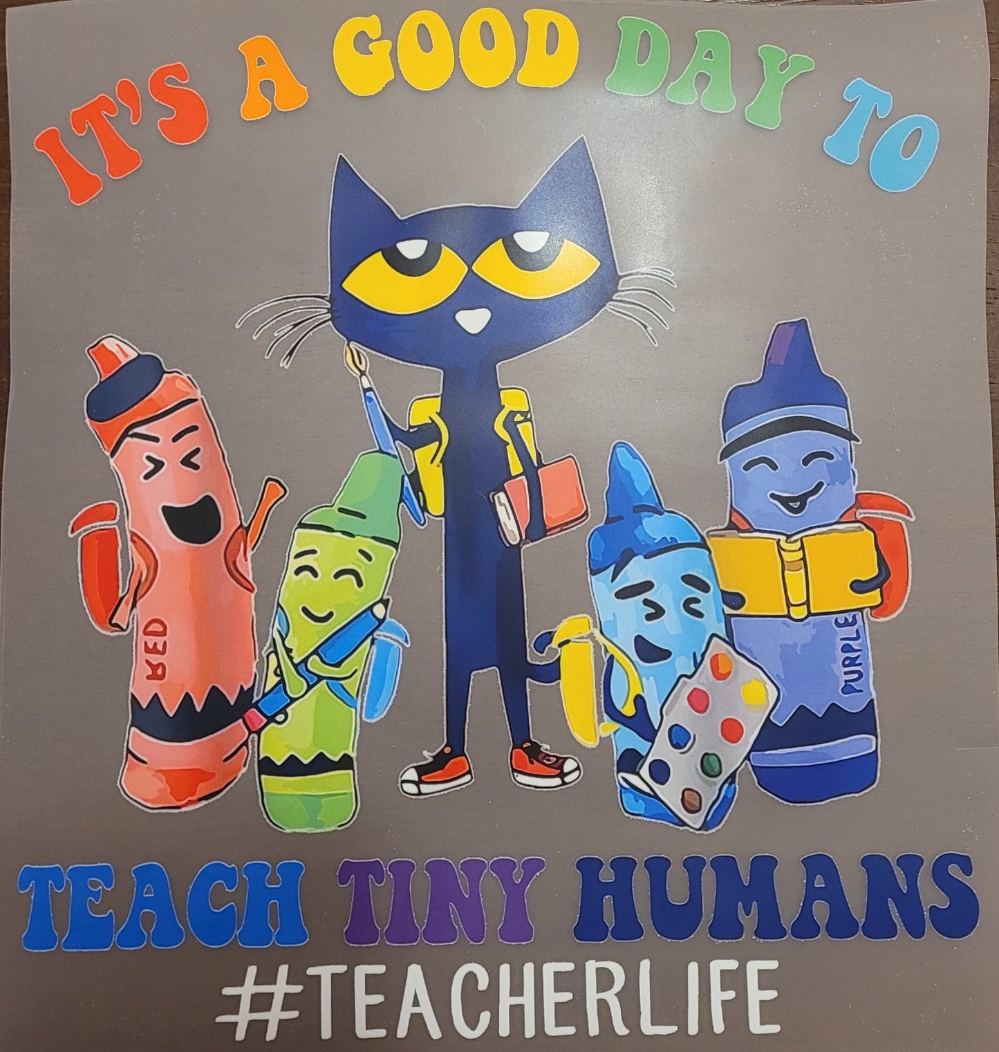 Pete the Cat shirt transfer