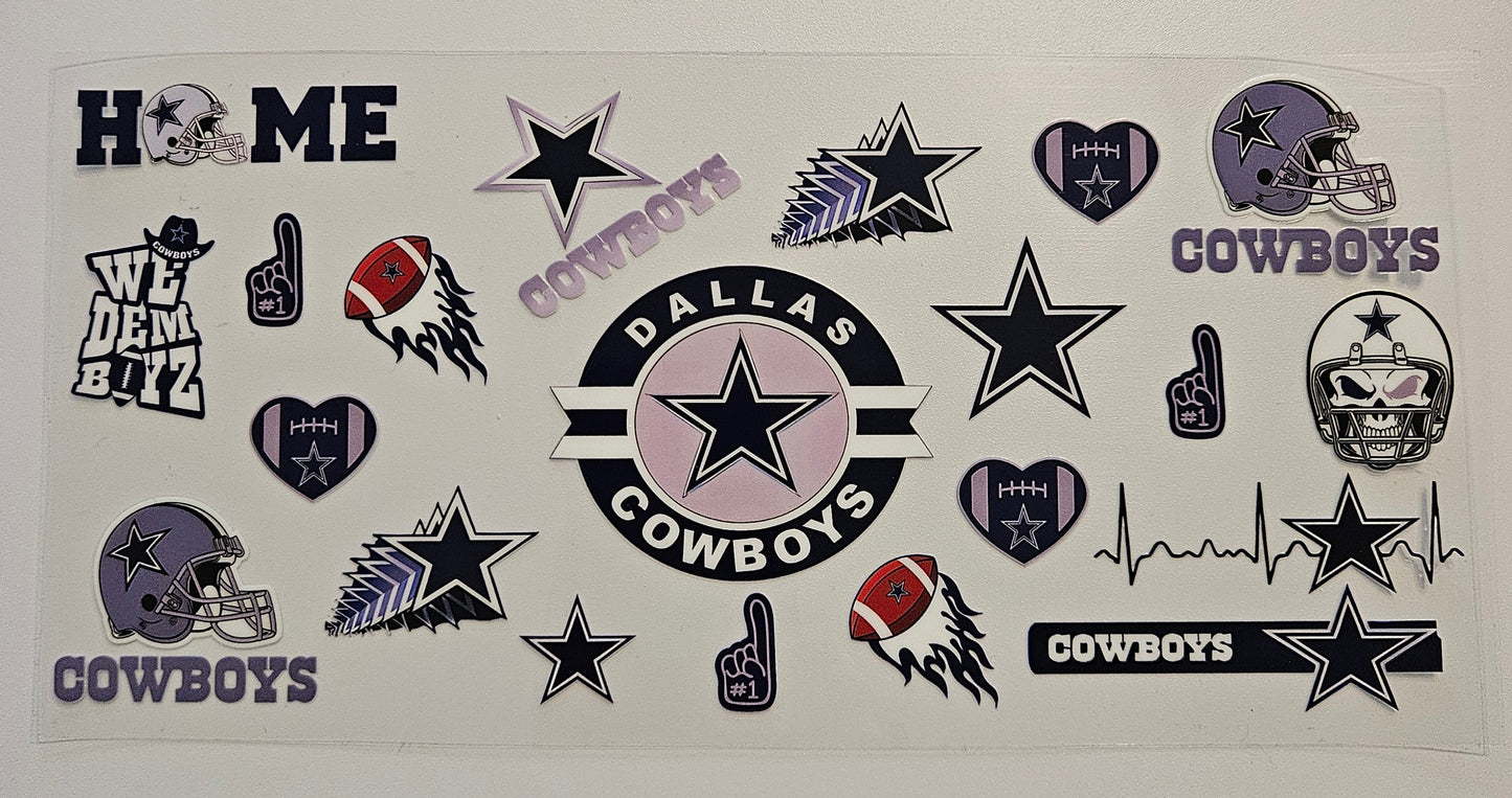 Dallas cowboys cup decal
