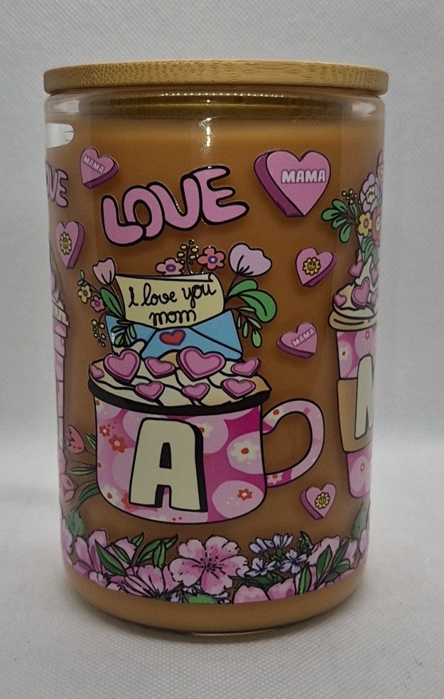 Valentines day MAMA coffee snowglobe mug