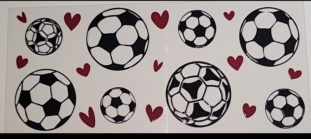 Soccer cup wrap decal
