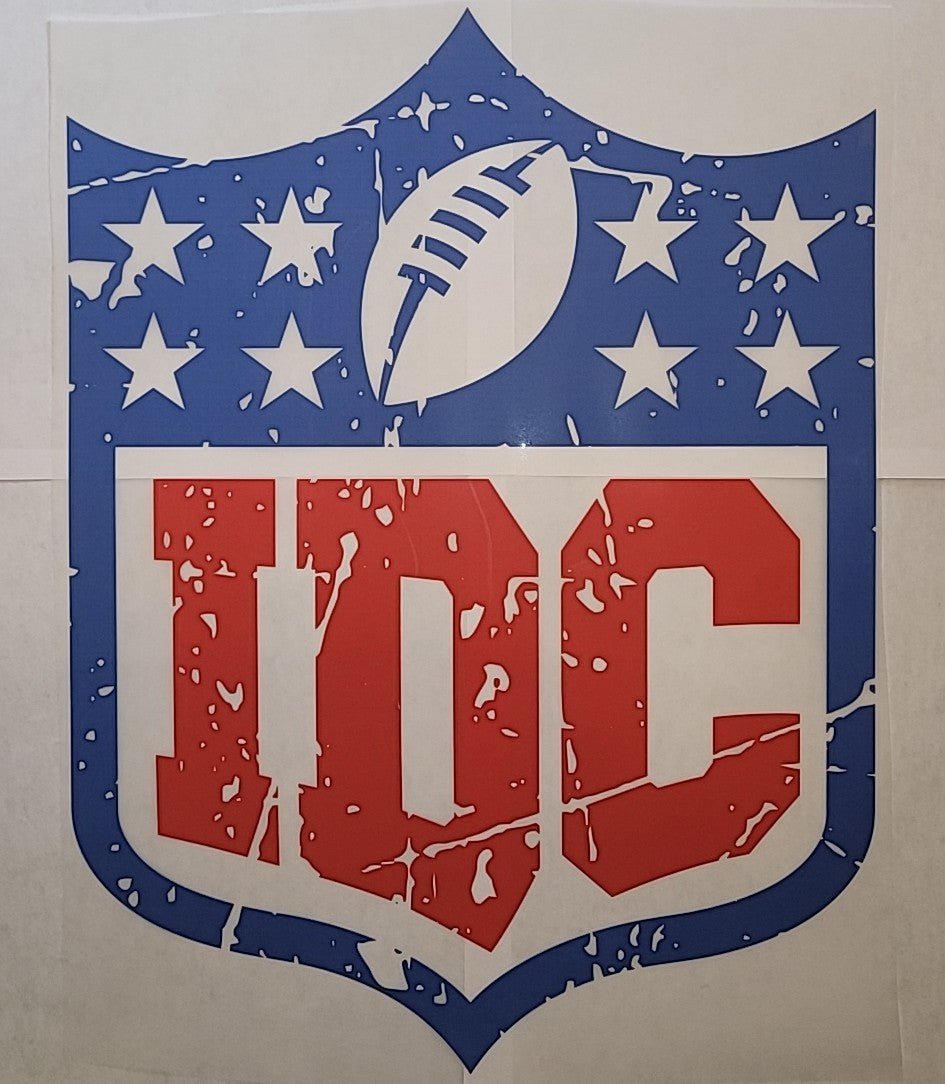 IDC NFL logo shirt transfer