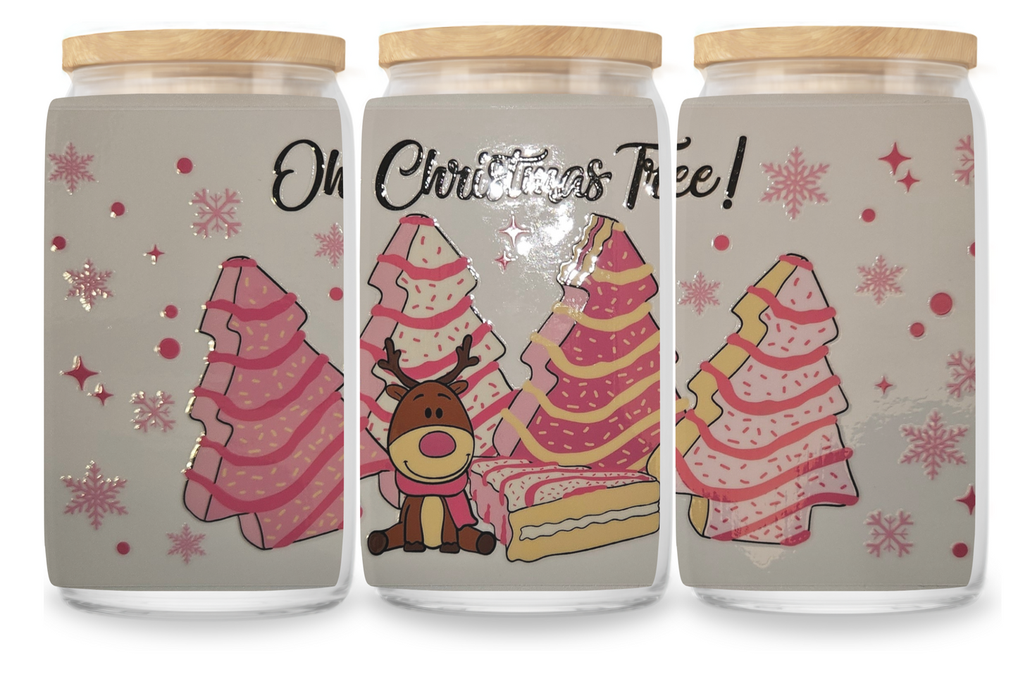 Oh Christmas tree cup wrap decal