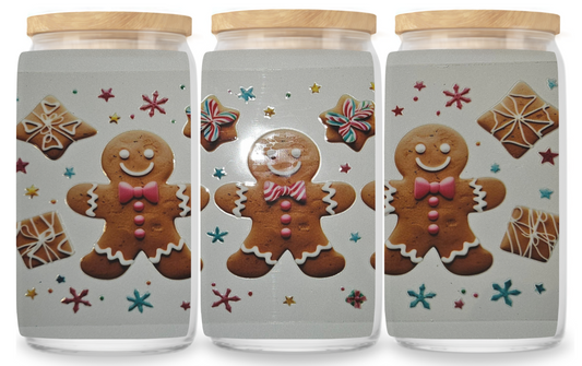 3 gingerbread cup wrap decal