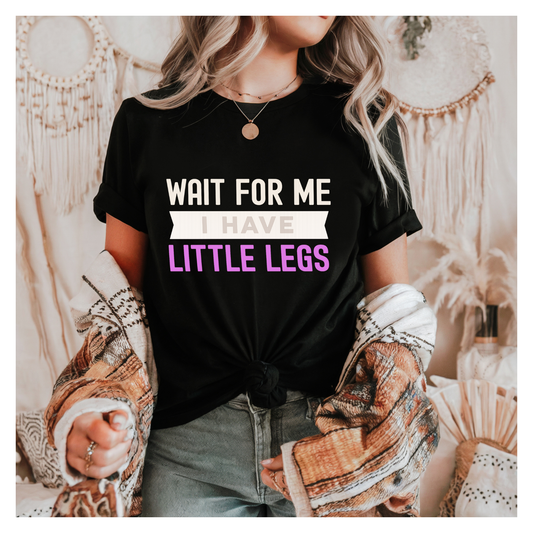 Little Legs shirt transfer purple