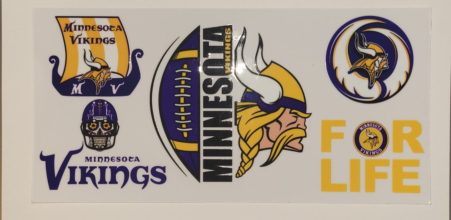 Minnesota Vikings cup decal