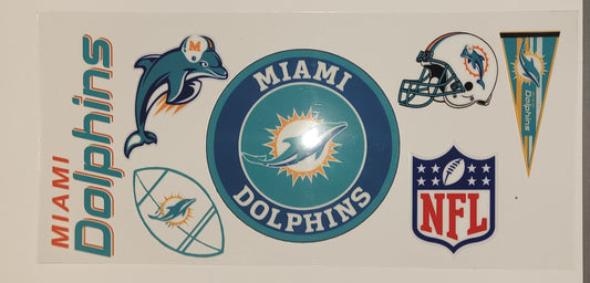 Miami Dolphins cup decal