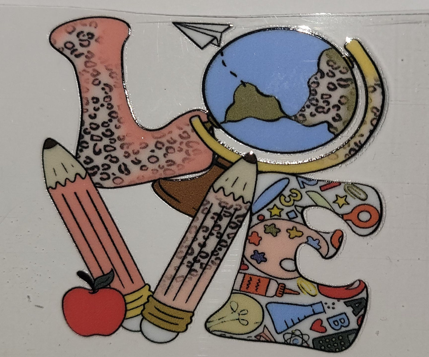 LOVE teacher cup decal