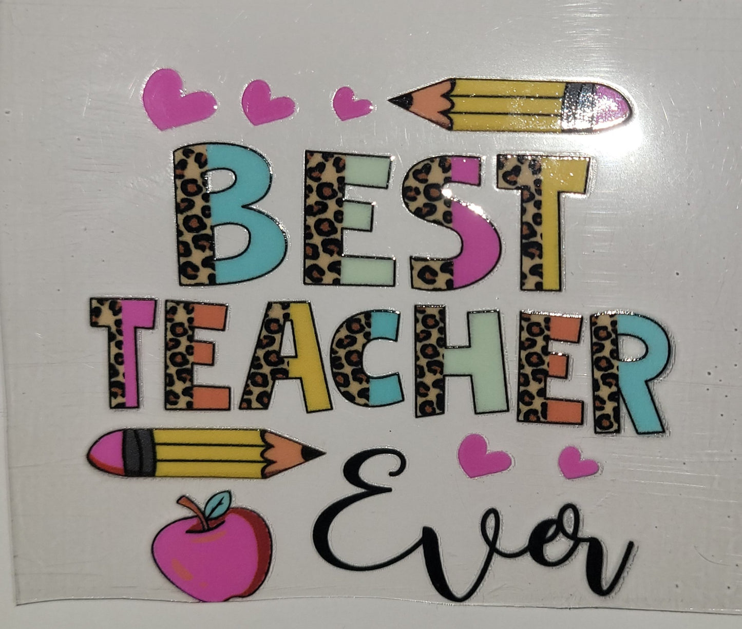 Best Teacher cup decal