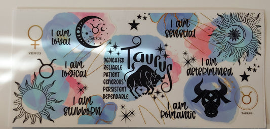 Taurus cup wrap decal