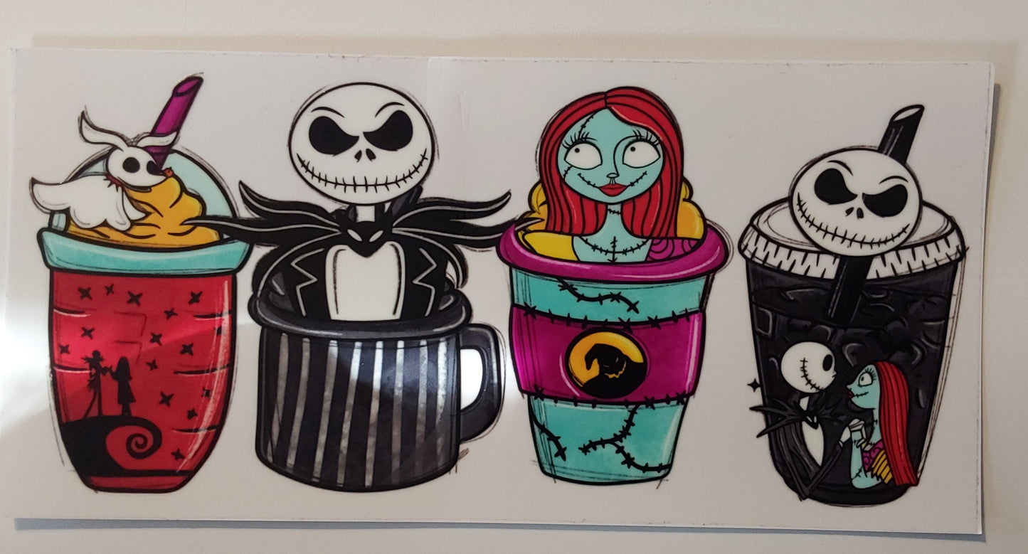 Nightmare before Christmas cup wrap decal