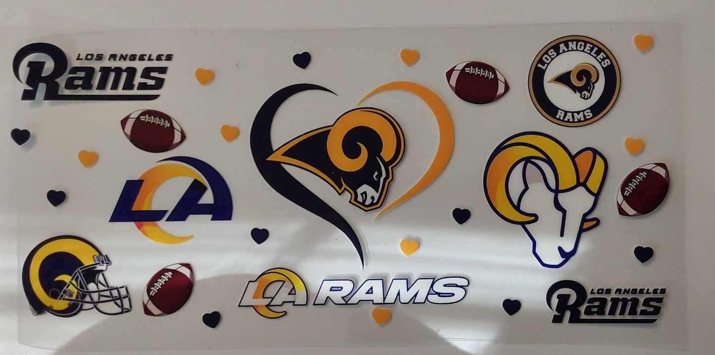 LA Rams cup wrap decal
