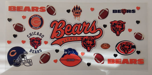 Chicago bears cup decal