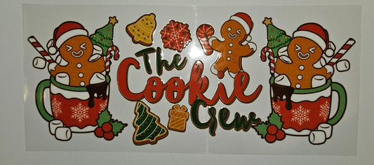 The cookie crew gingerbread cup wrap decal