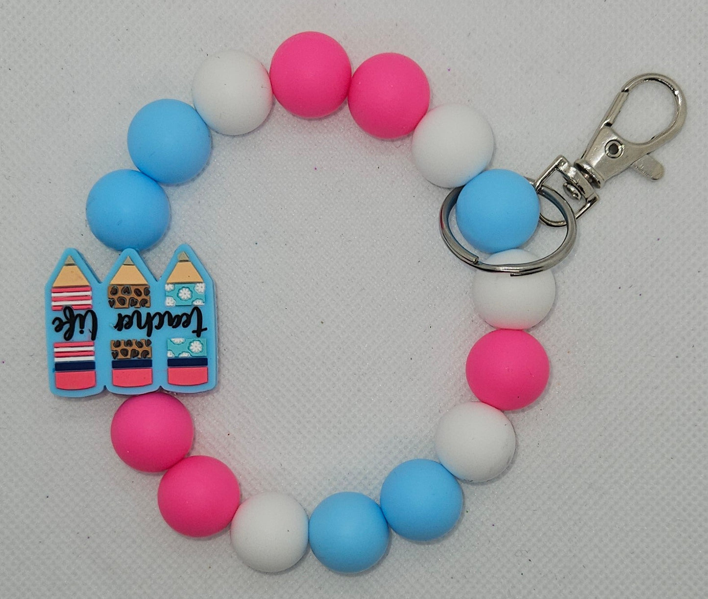 Pre- made wristlet keychains