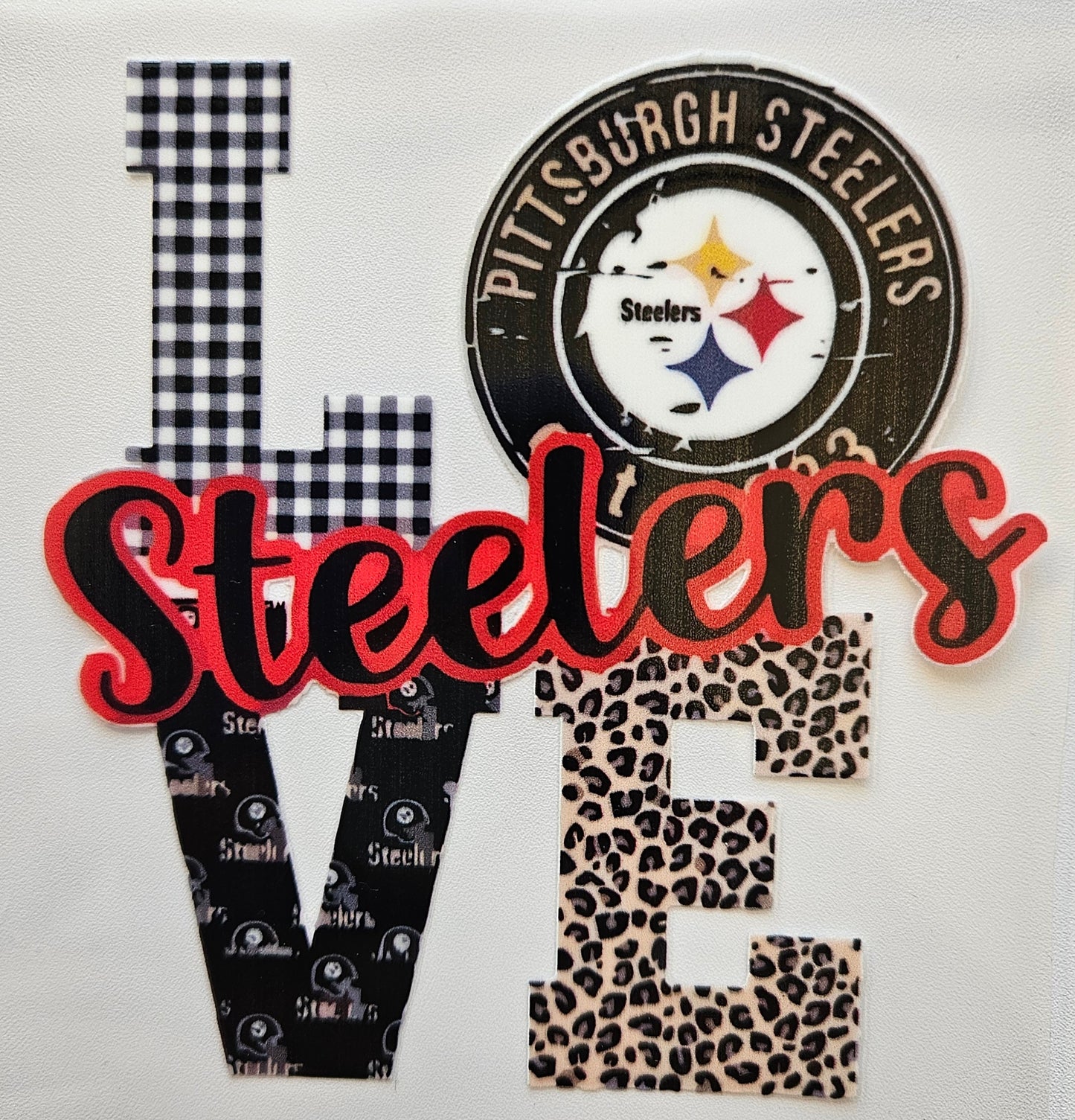 LOVE steelers cup decal