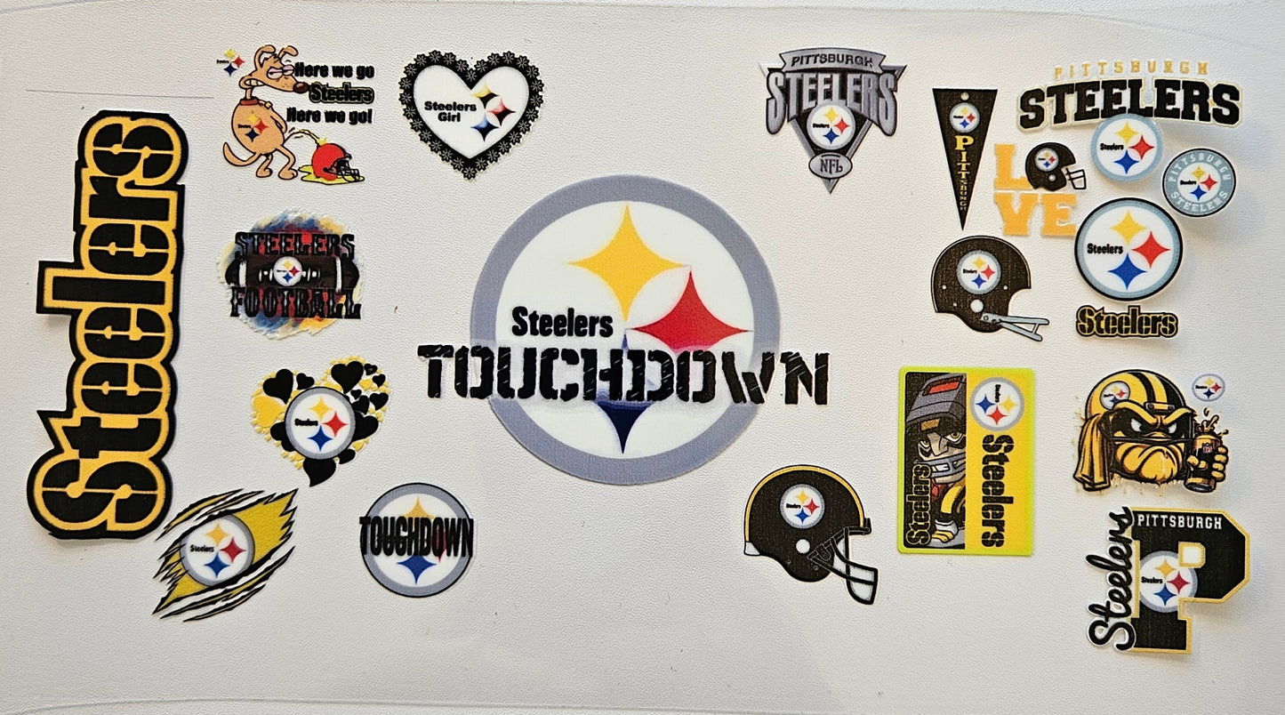Steelers cup wrap decal