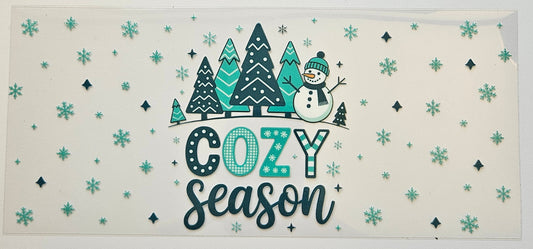 Cozy season cup wrap decal