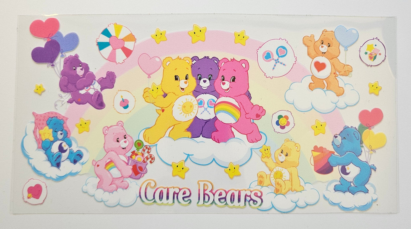 Care bears cup wrap decal