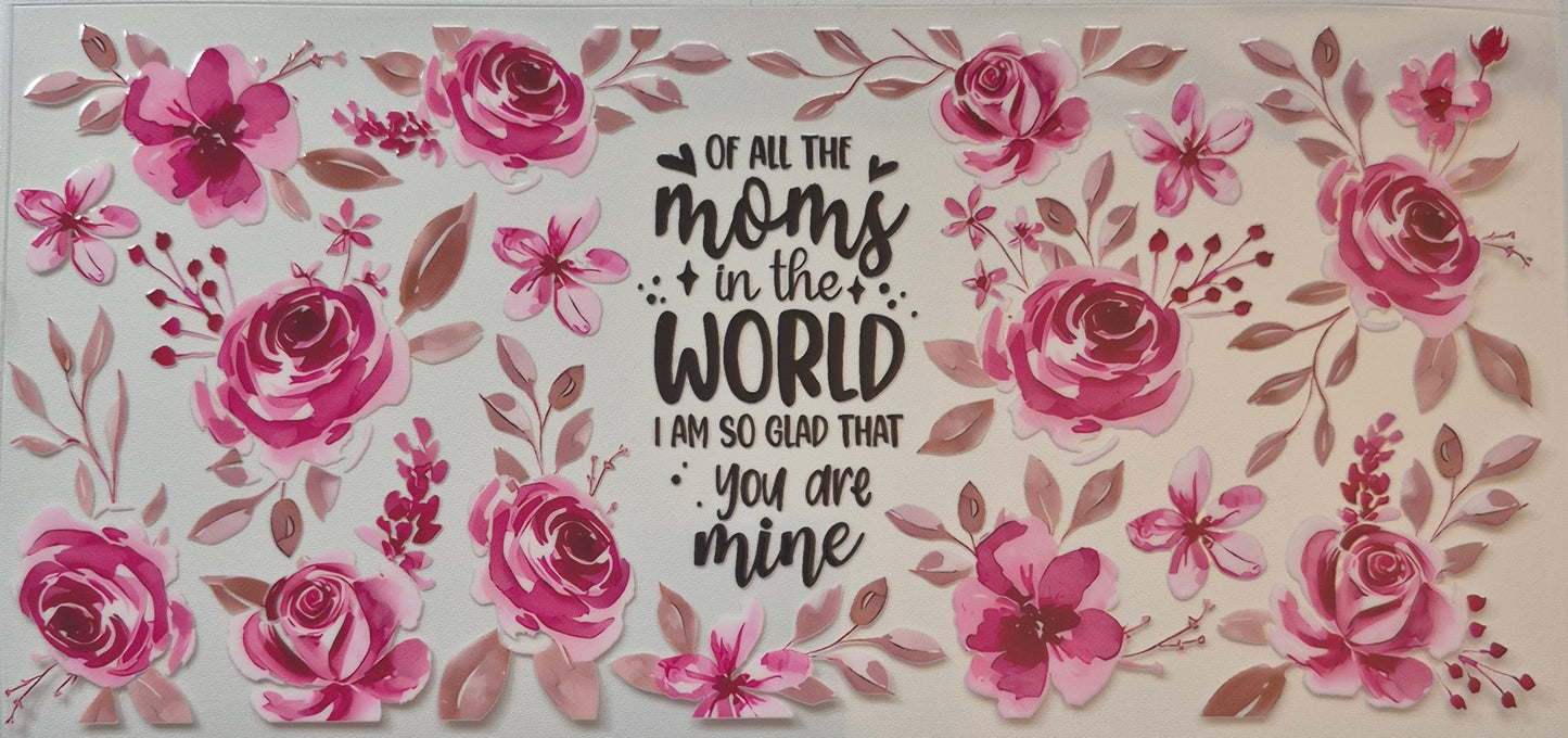 So glad your my mom cup wrap decal