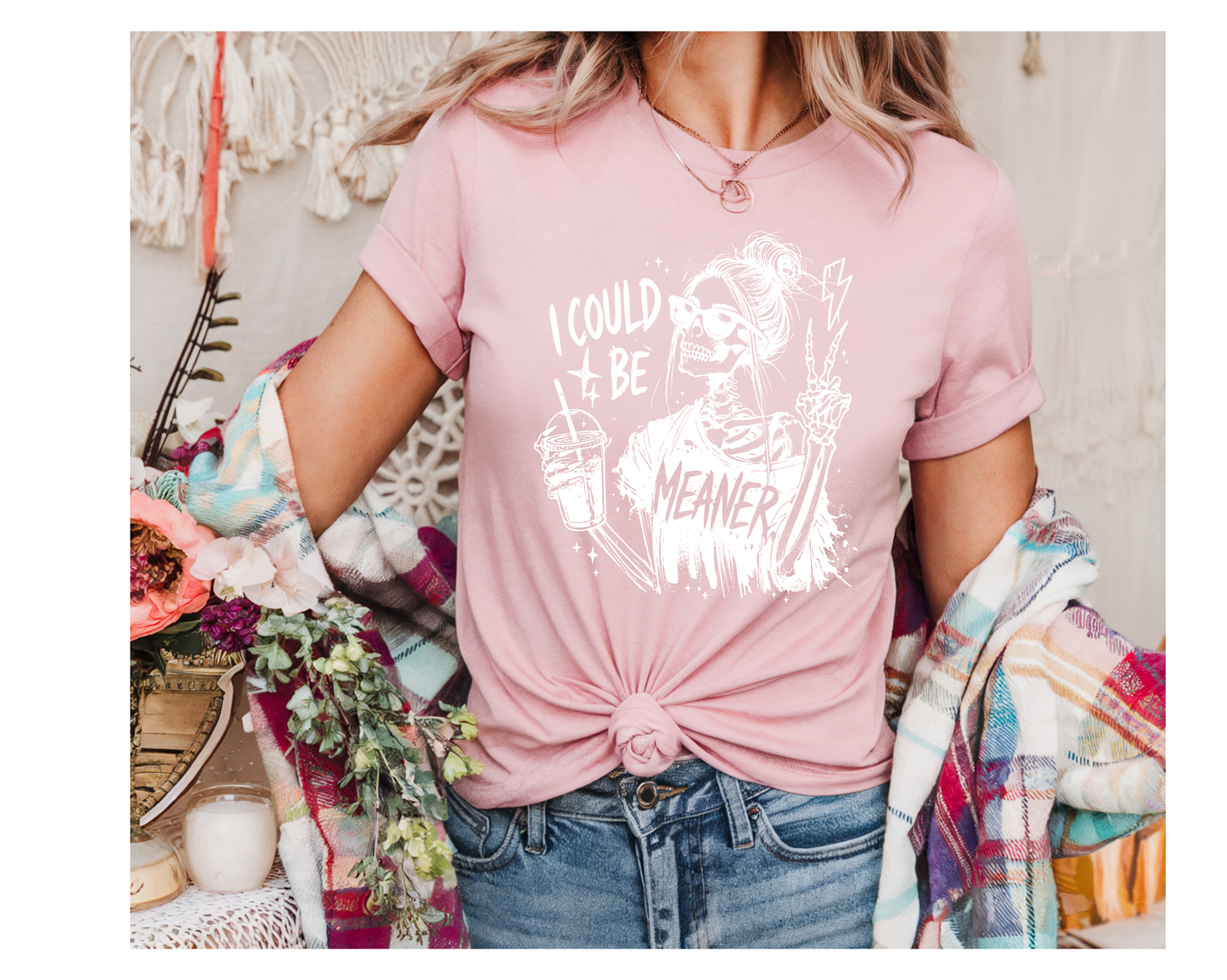 I Could be Meaner Shirt Transfer