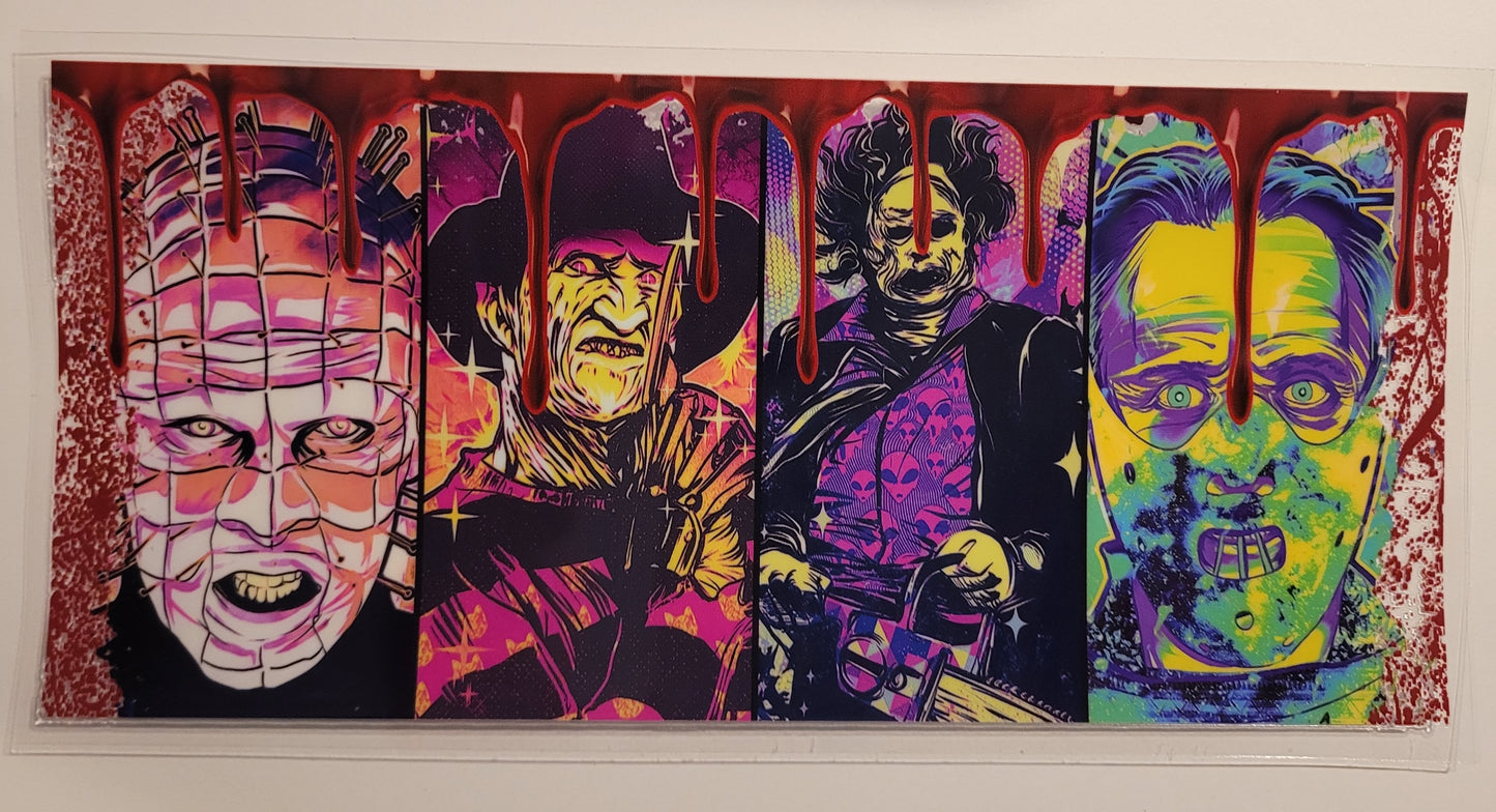 Blood drip cup wrap decal