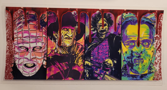 Blood drip cup wrap decal