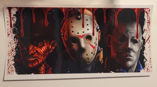 Blood drip cup wrap decal