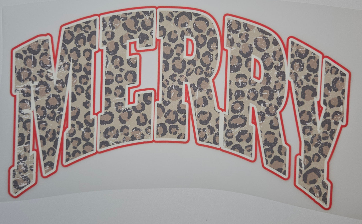 MERRY CHEETAH PRINT DTF SHIRT TRANSFER