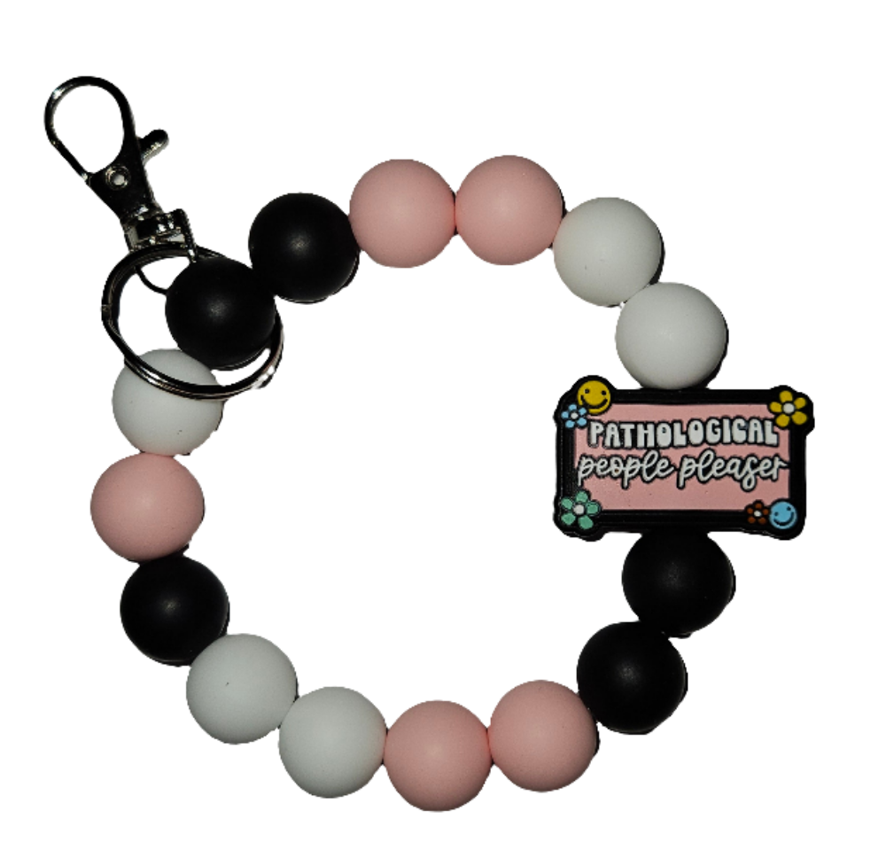 Pre- made wristlet keychains