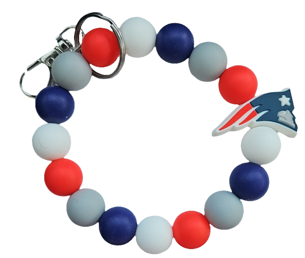 NFL Pre-made wristlet keychains