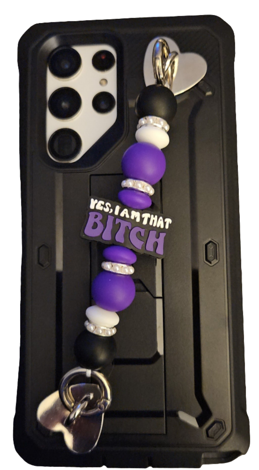 Custom cell phone hand strap grip